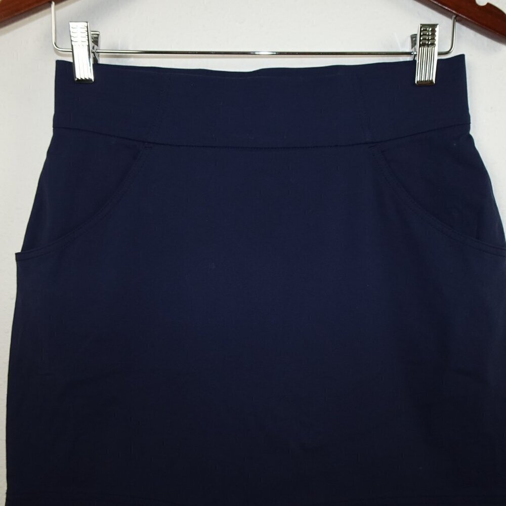 Columbia Short Skirt Skort Mini Shorts Women's Size S Blue Stretch Golf Tennis - Picture 2 of 7